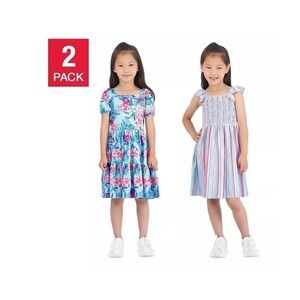 Tommy Bahama Girls 2T‎ Stripe and Floral 2 Pack Summer Dresses New with Tags